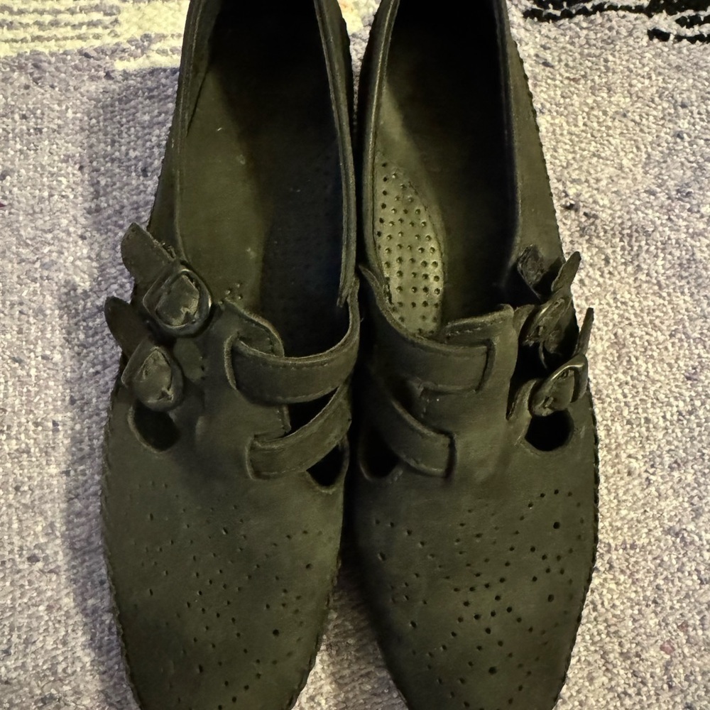 NWOB🍍 Dexter BLACK Women's US 10 M Flats Closed Toed Shoes🍍